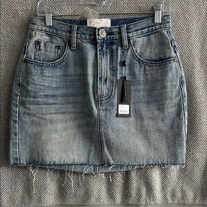 Free People One Teaspoon Salty Dog Denim Mini Skirt S 27